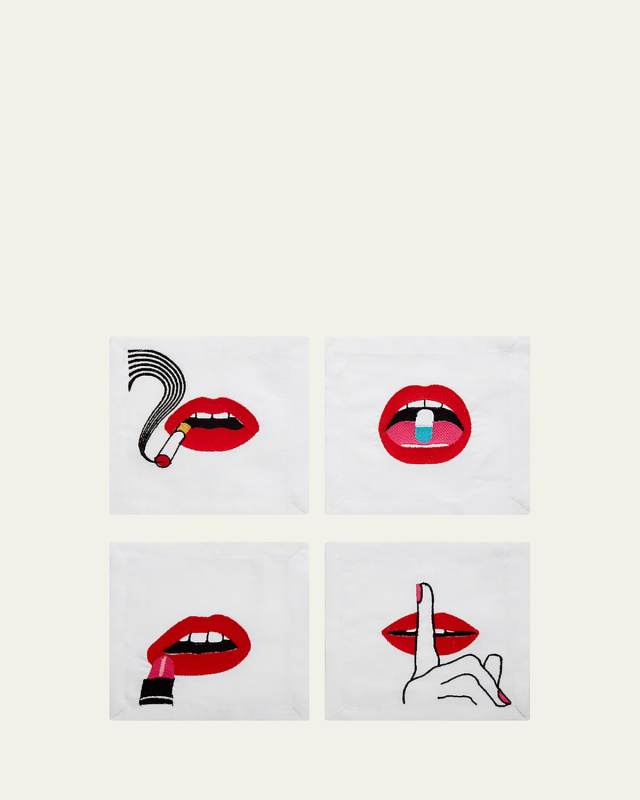 Lips Linen Napkin Set